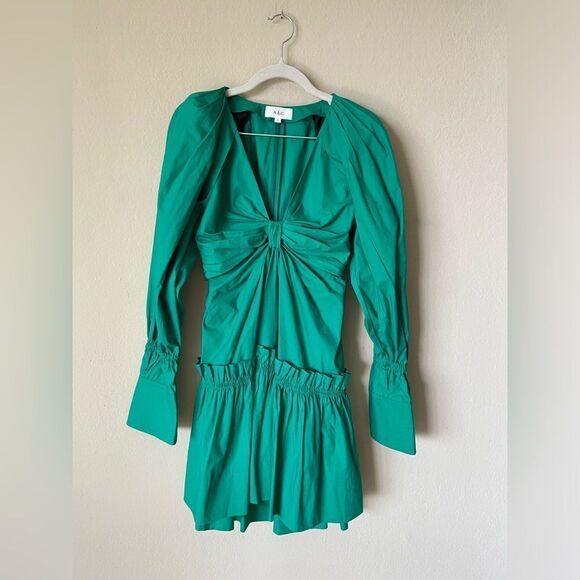 A.L.C. Alexa Mini Green Dress Size 0 - Picture 5 of 9
